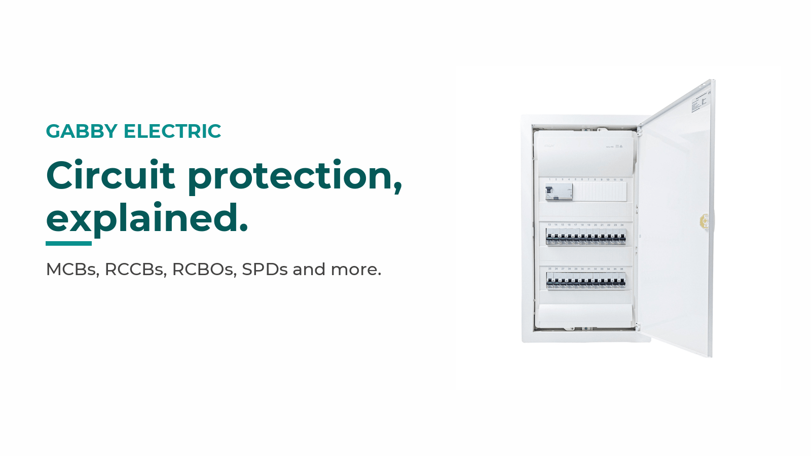Circuit protection devices explained - MCBs, RCCBs, RCBOs, SPDs