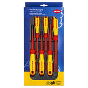 00 20 12 V05 Knipex VDE Screwdriver Set Plusminus / Slotted 6 Parts - 982025, 982040Sl, 982401Sls, 982402Sls, 982501Sls, 982502Sls - Gabby Electric