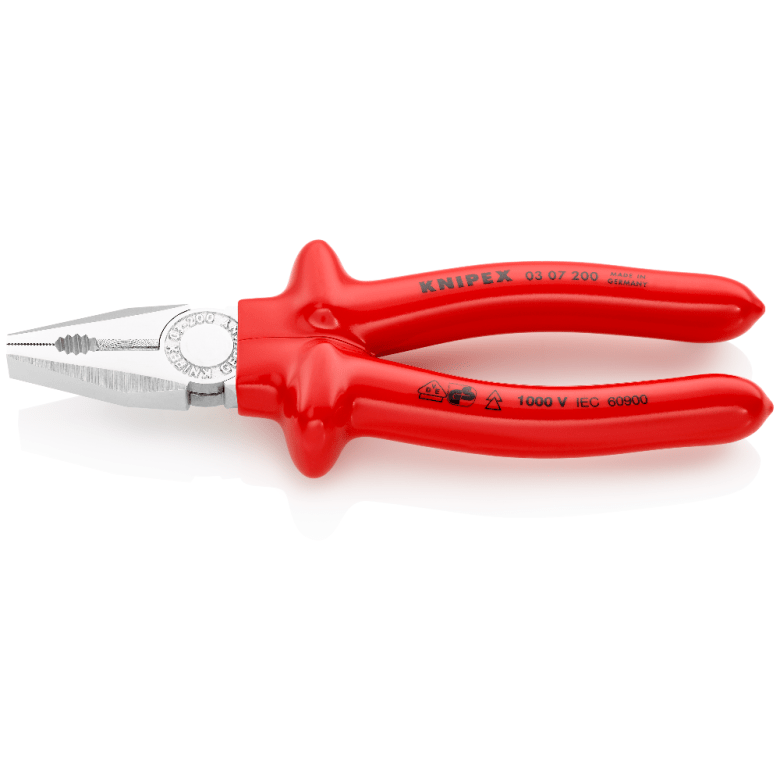 03 07 200 Knipex Combination Pliers Length: 200mm - Gabby Electric
