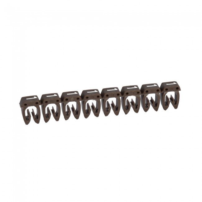 038221 Legrand Marker "1" for wiring 1,5 - 2,5mm², white/brown - set of 30