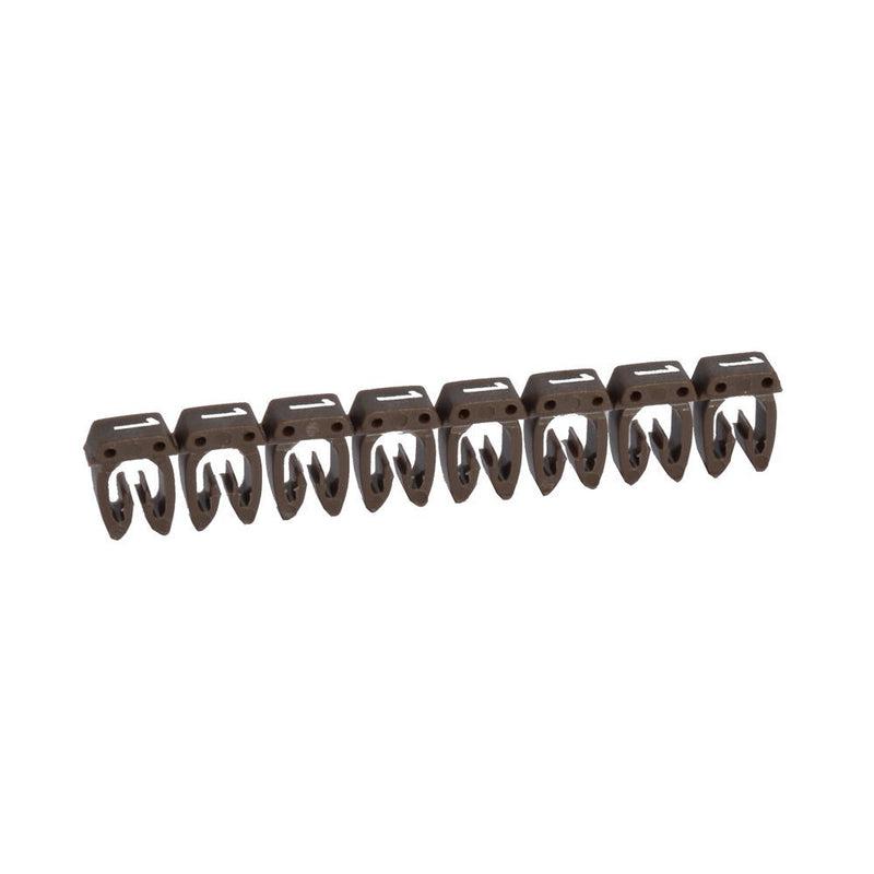 038231 Legrand Marker "1" for Wiring 4 - 6mm², Brown - set of 20 - Gabby Electric