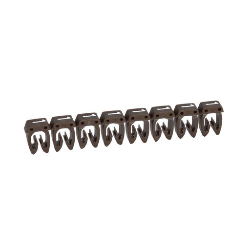 038231 Legrand Marker "1" for Wiring 4 - 6mm², Brown - set of 20 - Gabby Electric