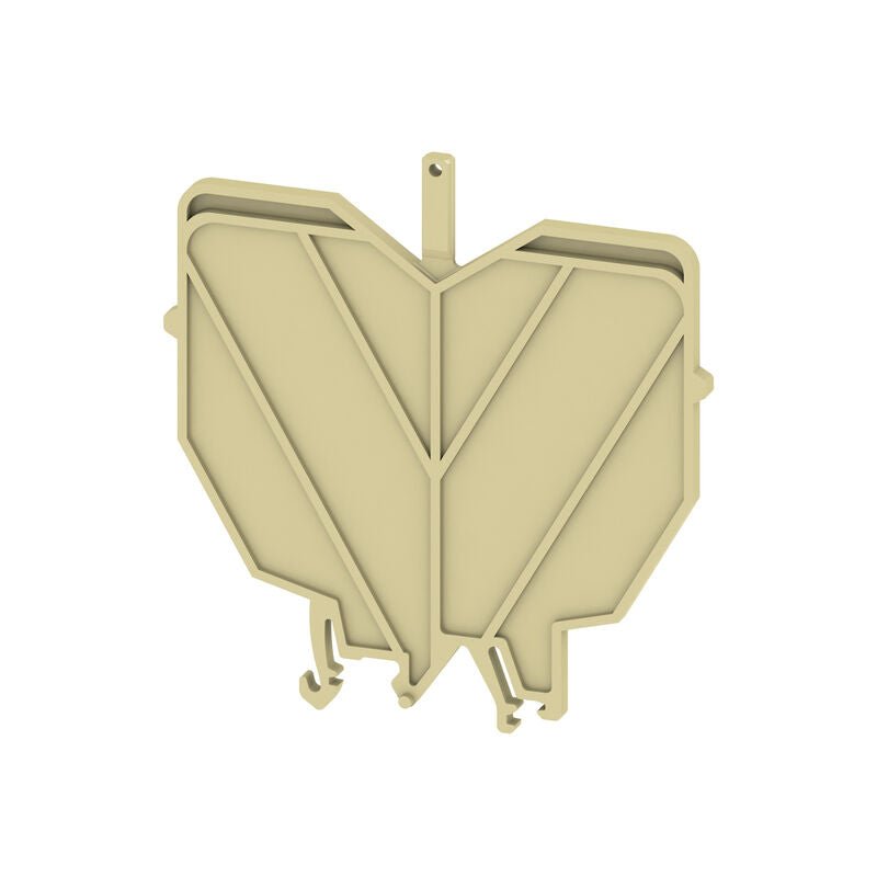 0485760000 Weidmuller HP 3 ADP3 End and Partition Plate for Terminals, Beige, H - 82mm, W - 3mm, V - 2, PA 66