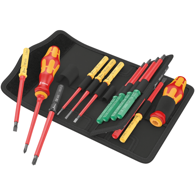 05006611001 Wera Kraftform Kompakt VDE 17 Universal 1 Tool Finder, Set of 17pcs.