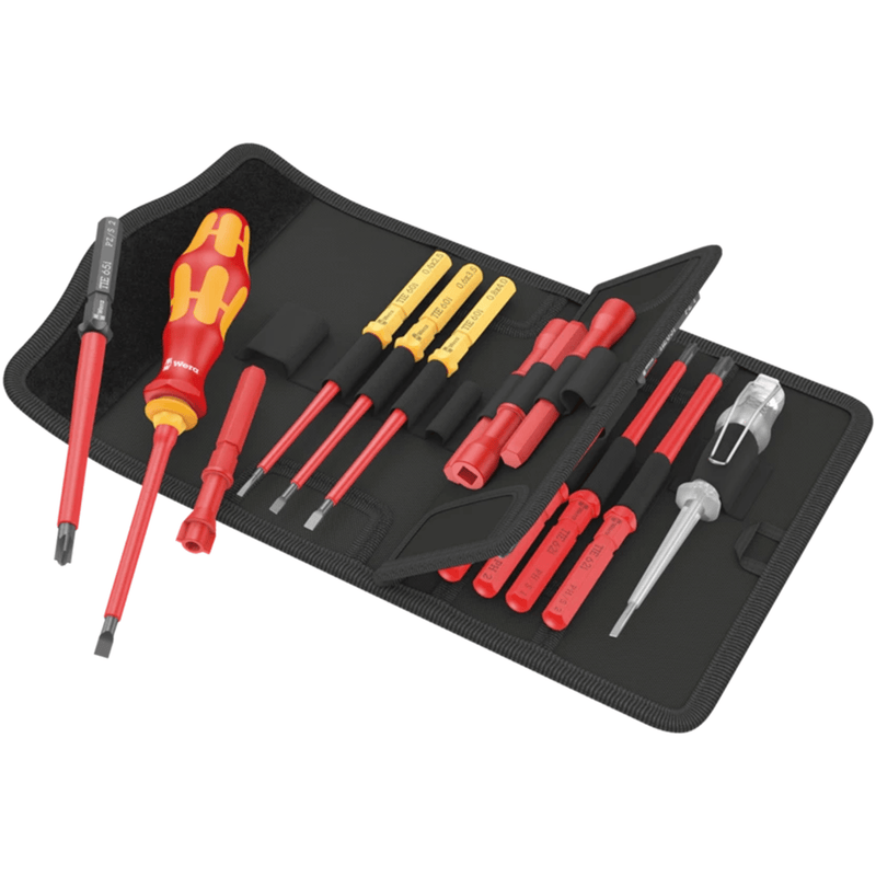 05006613001 Wera Kraftform Kompakt VDE 18 Universal 1 Tool Finder, Set of 18pcs.