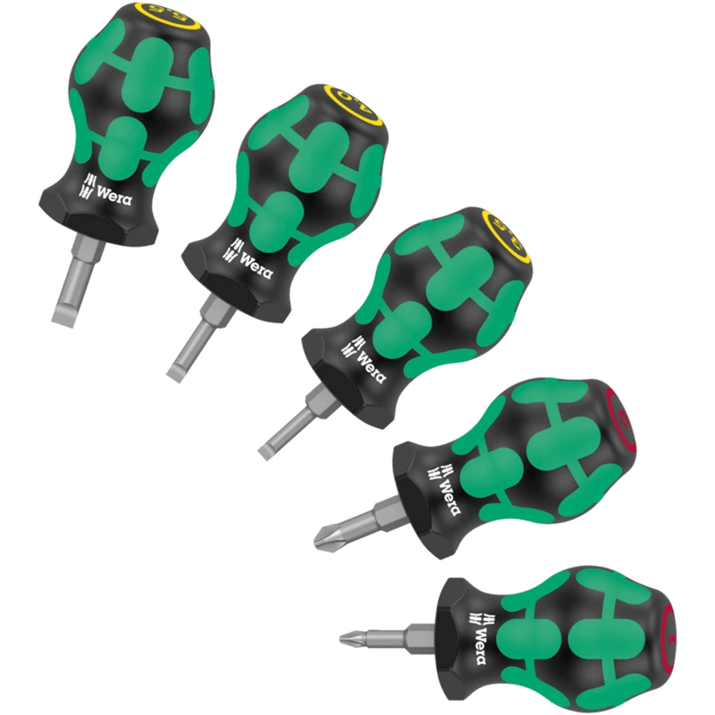 05008870001 Wera Stubby Set 1 Screwdriver Set, Set of 5pcs.