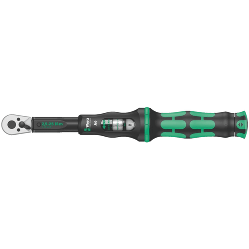 05075605001 Wera Click - Torque A 6 Torque Wrench with Reversible Ratchet, 2.5 - 25 Nm