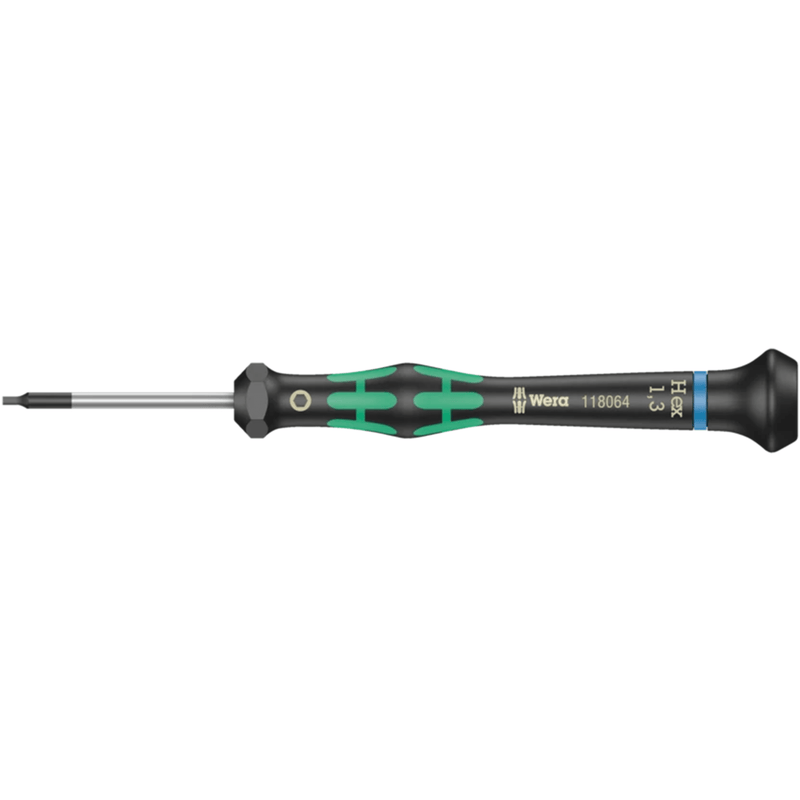 05118060001 Wera 2054 Screwdriver for Hexagon Socket Screws for Electronic Applications, 0.7x40mm