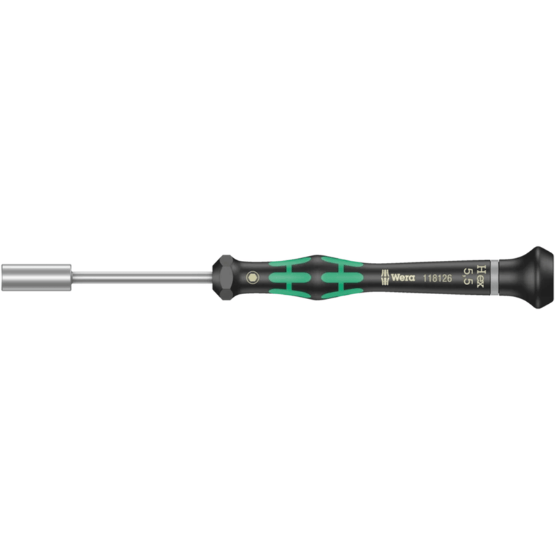 05118124001 Wera 2069 NutDriver for Electronic Applications, 6 - angles Socket, 5x60mm