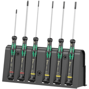 05118152001 Wera 2035/6 B Screwdriver Set and Rack for Electronic Applications, Set of 6pcs.