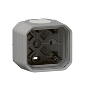 069651L Legrand Plexo Surface Mounting Waterproof Box 1 Gang IP55, grey - Gabby Electric