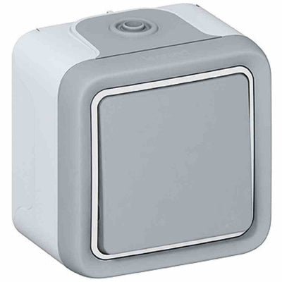 Buy Legrand PLEXO 069711 - 1 Gang 2 - Way Surface Switch 10A IP55 Grey ...