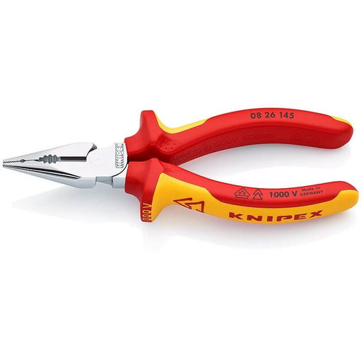 08 26 145 Knipex Needle - Nose Combination Pliers Length: 145mm - Gabby Electric