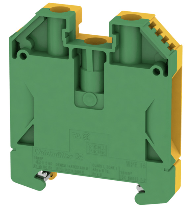 1010400000 WPE 16 PE terminal 16mm² 1920A, y/g - Gabby Electric