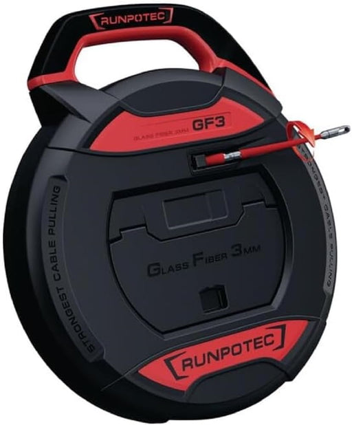 10197 Runpotec GF3 Cable Pulling Tool Without Digital Meter Counter, Fiberglass Rod Ø3mm length 30m - Gabby Electric