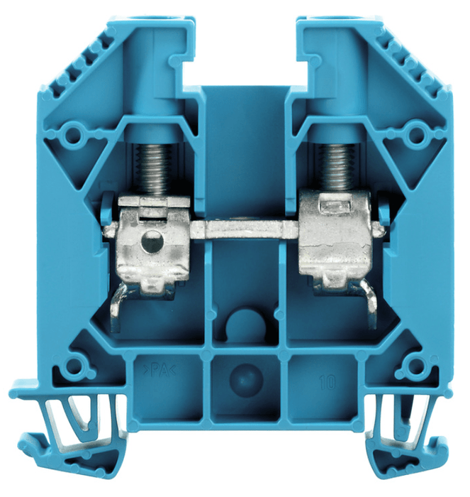 1020480000 WDU 16 BL Feed - through terminal 16mm² 1000V 76A, blue - Gabby Electric