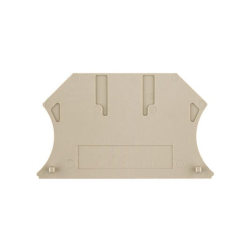 1050000000 Weidmuller WAP 2,5 - 10 W - Series end plate, dark beige - Gabby Electric