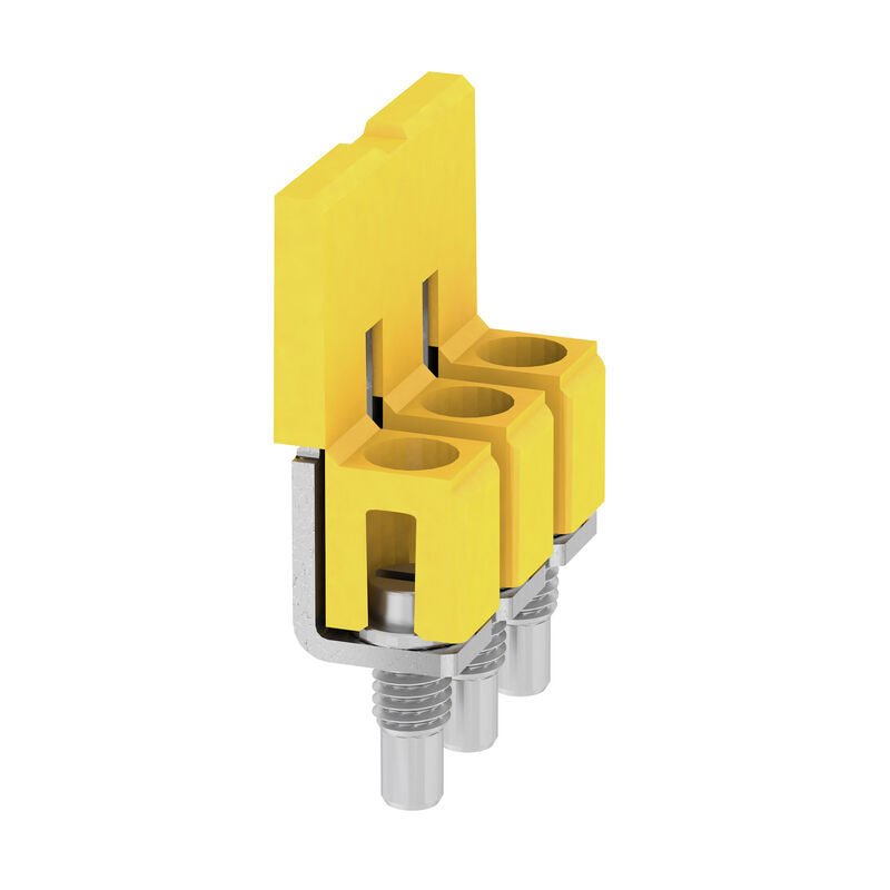 1054560000 Weidmuller WQV 4/3 Cross - Connector (Terminal), 3P 41A Yellow, Insulated