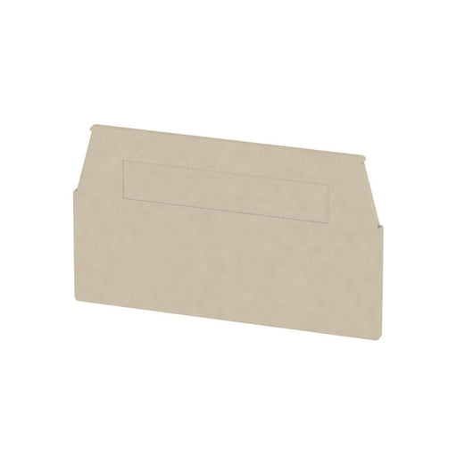 1074600000 Weidmuller WTR2.5/ZZ End Plate for Terminals, Dark Beige, H - 60.3mm, W - 1.5mm
