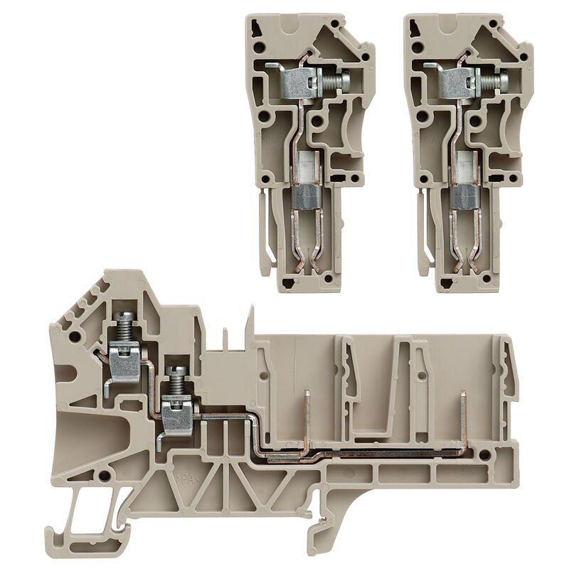 1107680000 Weidmuller WT4 4AN/2 Feed - Through Terminal, Dark Beige