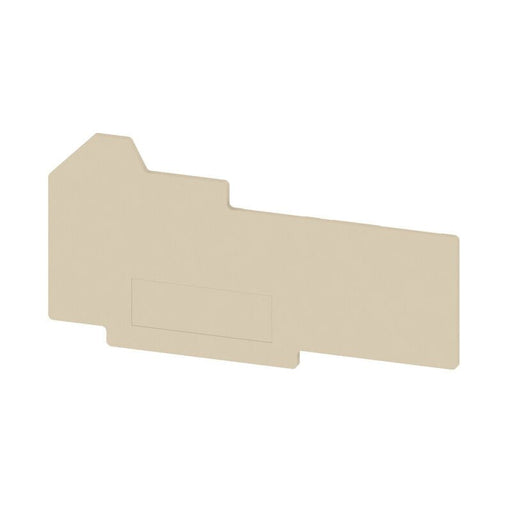 1107780000 Weidmuller WAP WT4/4AN/2 End Plate for Terminals, Dark Beige, H - 81.45mm, W - 1.5mm