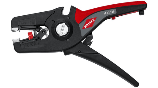 12 42 195 Knipex Multistrip 10 Automatic Insulation Stripper Length: 195mm - Gabby Electric