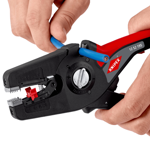 12 52 195 SB Knipex Precistrip16 Automatic Insulation Stripper Length: 195mm - Gabby Electric