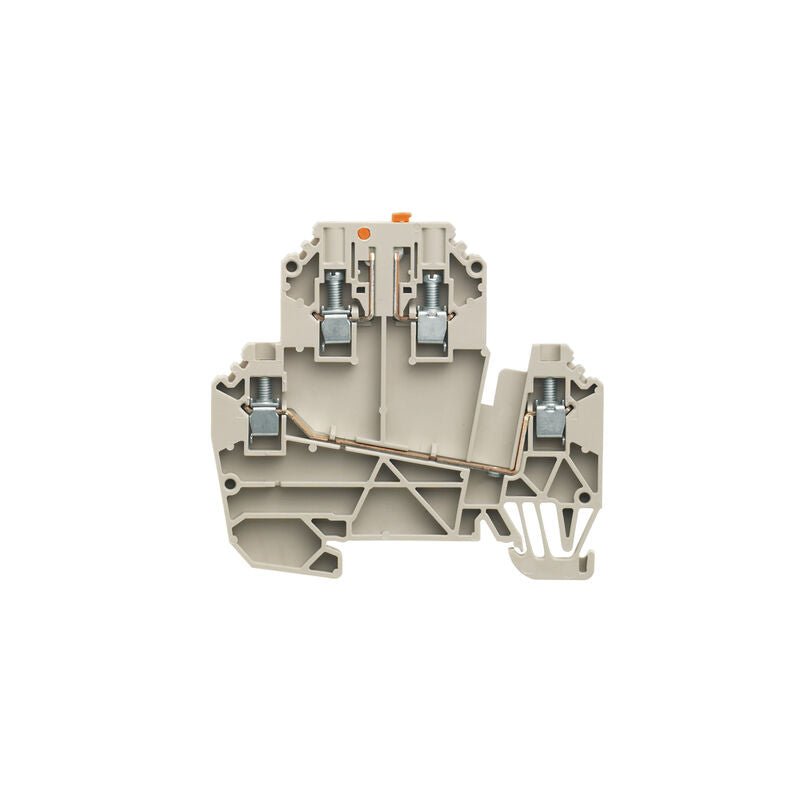 1247290000 Weidmuller WDK 2.5/TR - DU Test - Disconnect Terminal, 2.5mm² 24A 500V, Dark Beige