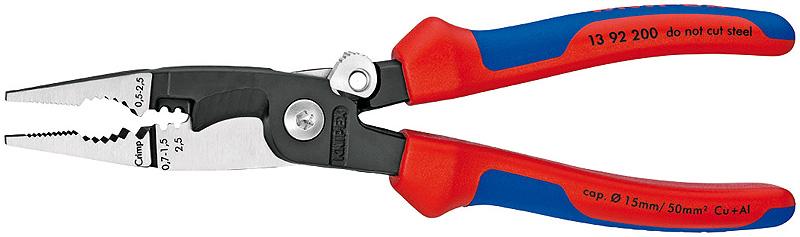 13 92 200 Knipex Pliers For Electrical Installation Length: 200mm - Gabby Electric