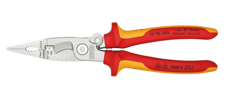 13 96 200 Knipex Pliers For Electrical Installation Length: 200mm - Gabby Electric
