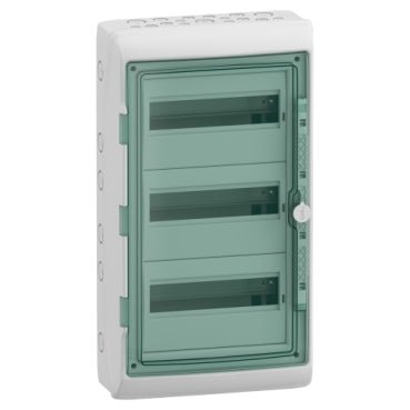 13435 Schneider Electric Enclosure For Modular Device, 3X12 Modules, Earth And Neutral Terminal Blocks - Gabby Electric