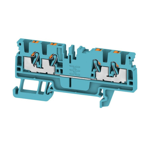 1521700000 Weidmuller Feed - Through Terminal, PUSH IN, 2.5mm² 800V 24A, Blue