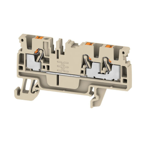 1521740000 Weidmuller Feed - Through Terminal, PUSH IN, 2.5mm² 800V 24 A, Dark Beige