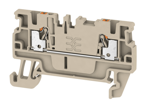 1552790000 A2C 1,5 Feed - through terminal PUSH IN 1,5mm² 500V 17,5A, dark beige - Gabby Electric