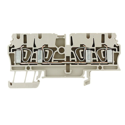 1608570000 Weidmuller ZDU 2.5/4AN Feed - Through Terminal, 2.5mm² 800V 24A, Dark Beige