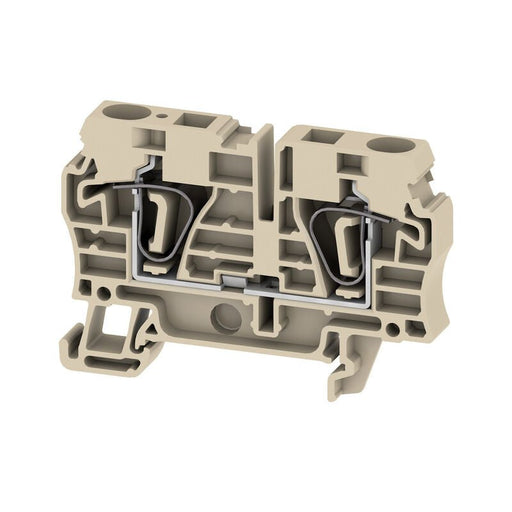 1608620000 Weidmuller ZDU 6 Feed - Through Terminal, 6mm² 800V 41A, Dark Beige