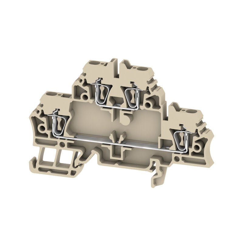 1674300000 Weidmuller ZDK 2.5 Feed - Through Terminal, 2.5mm² 500V 20A, Beige