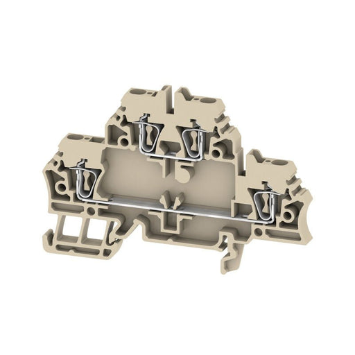 1674300000 Weidmuller ZDK 2.5 Feed - Through Terminal, 2.5mm² 500V 20A, Beige