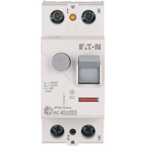 194691 Eaton HNC - 40/2/003 Residual current circuit breaker 2P 40A 30mA Type AC - Gabby Electric