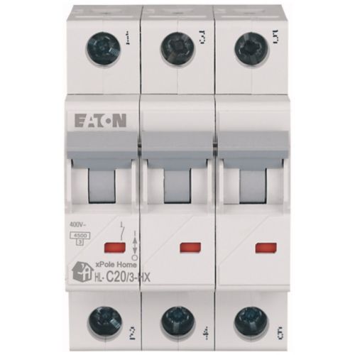 194892 Eaton HN - C20/3 Miniature Circuit Breaker 3P C20A - Gabby Electric
