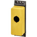 197231 M22 - FIY1 - Surface mounting enclosure, flat, 1 mounting location, M22, yellow - Gabby Electric