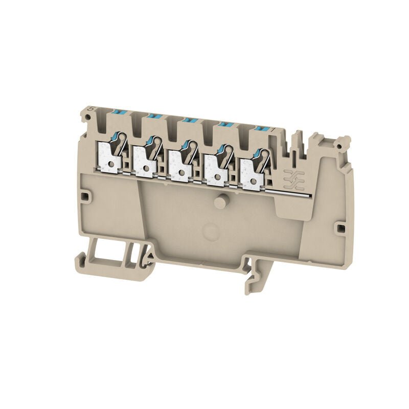 1988100000 Weidmuller AAP12 2.5 LI BL Modular Distribution Terminals, PUSH IN, 2.5mm² 800V 24A, Dark Beige