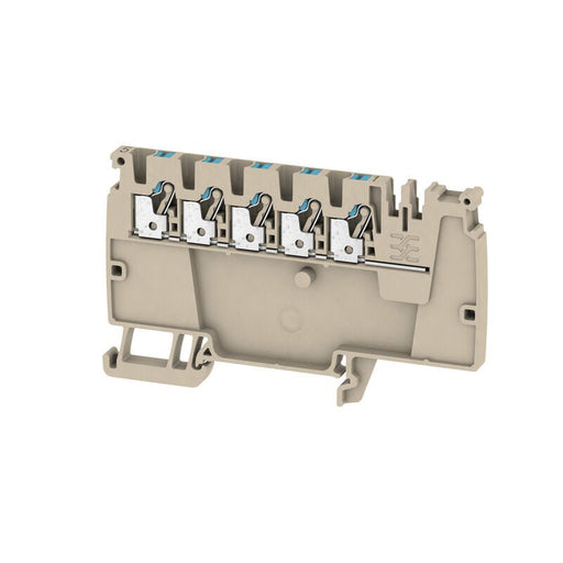 1988100000 Weidmuller AAP12 2.5 LI BL Modular Distribution Terminals, PUSH IN, 2.5mm² 800V 24A, Dark Beige - Gabby Electric