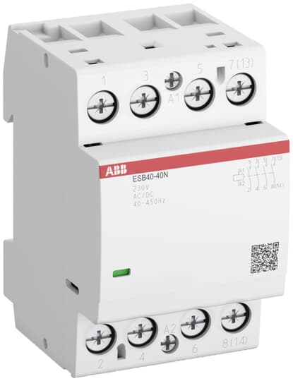 1SAE341111R0622 ESB40 - 22N - 06 Installation Contactor (NC) 30 A - 2 NO - 2 NC - 230 V - Control Circuit 400 Hz - Gabby Electric