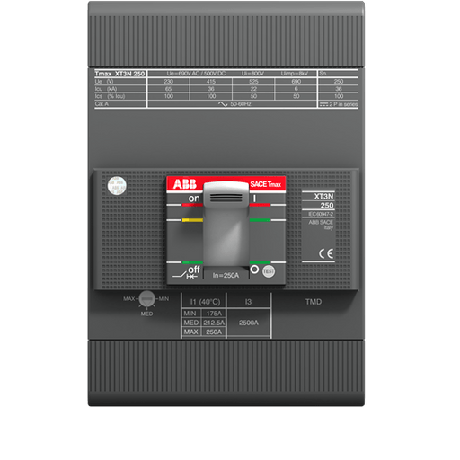 1SDA068058R1 XT3N 250 TMD 200 - 2000 3p F F - Gabby Electric