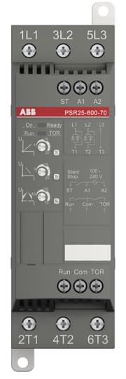 1SFA896108R7000 PSR25 - 600 - 70 Softstarter - 25 A - 208 ... 600 V AC - Gabby Electric