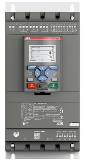 1SFA898106R7000 PSTX60 - 600 - 70 Softstarter - 60 A - 208 ... 600 V AC - Gabby Electric