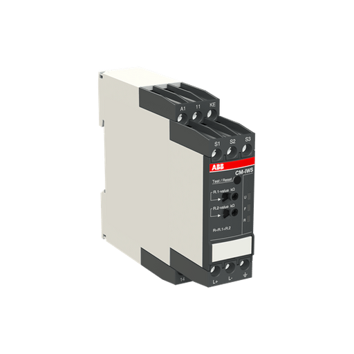 1SVR730660R0100 CM - IWS.1S Insulation monitoring relay 1c/o, 1 - 100kOhm, 24 - 240VAC/DC - Gabby Electric