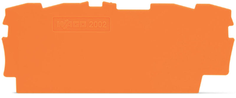 2002 - 1492 Wago End And Intermediate Plate 0,8mm Thick, orange - Gabby Electric