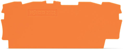 2002 - 1492 Wago End And Intermediate Plate 0,8mm Thick, orange - Gabby Electric